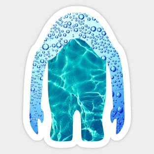 Water Rock Sticker